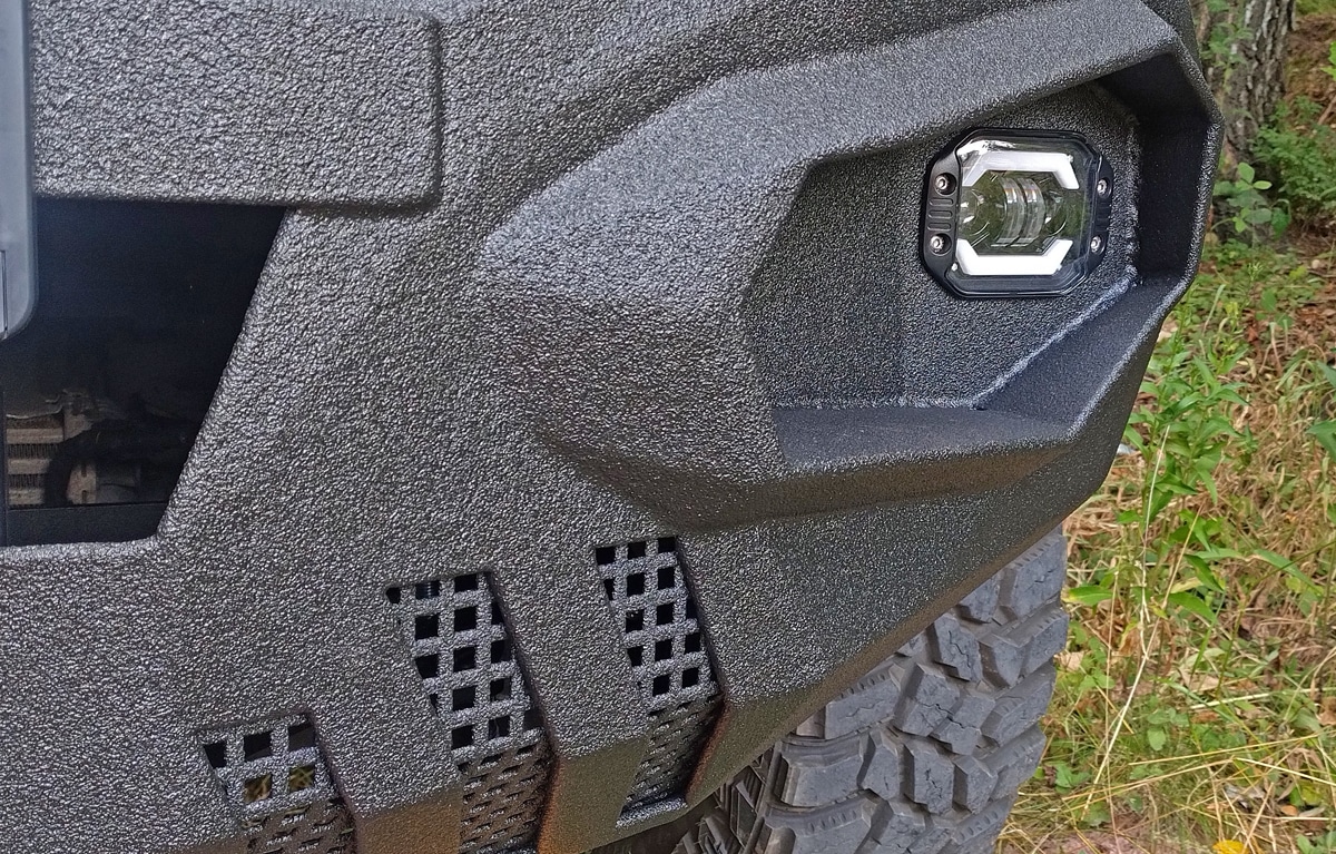 Wbudowane oświetlenie Zderzaka stalowego Mercedes X-Class z powłoką Line-X