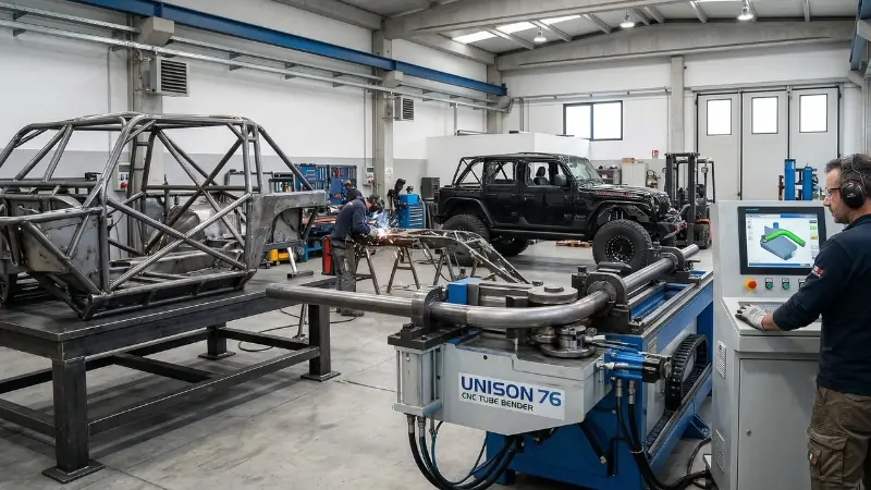 Giętarka CNC — produkcja MetalPasja